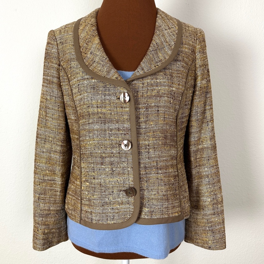 DARA LAMB Haute de Gamme Tan Vintage Blazer